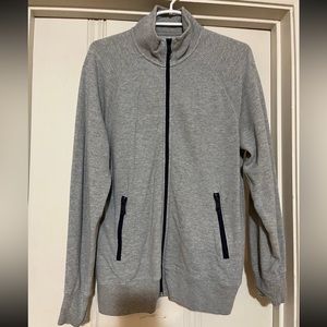 Full Zip J.Crew Sweater Gray NWT. M